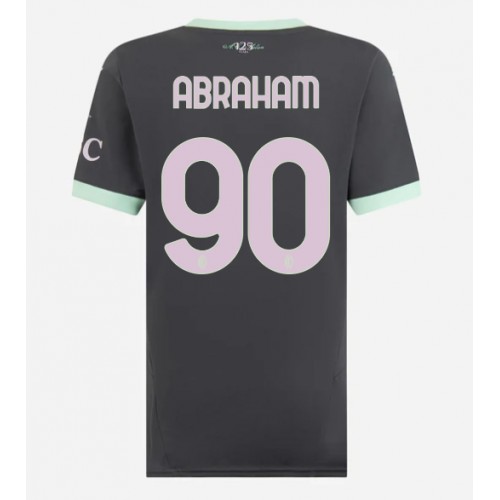 Dámy Fotbalový dres AC Milan Tammy Abraham #90 2024-25 Třetí Krátký Rukáv